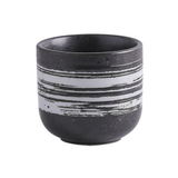 Koffiekopje keramiek - 220ml - Grijs wit