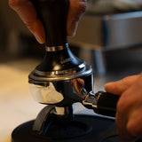 Luxe zware Tamper - Zwart/Hout