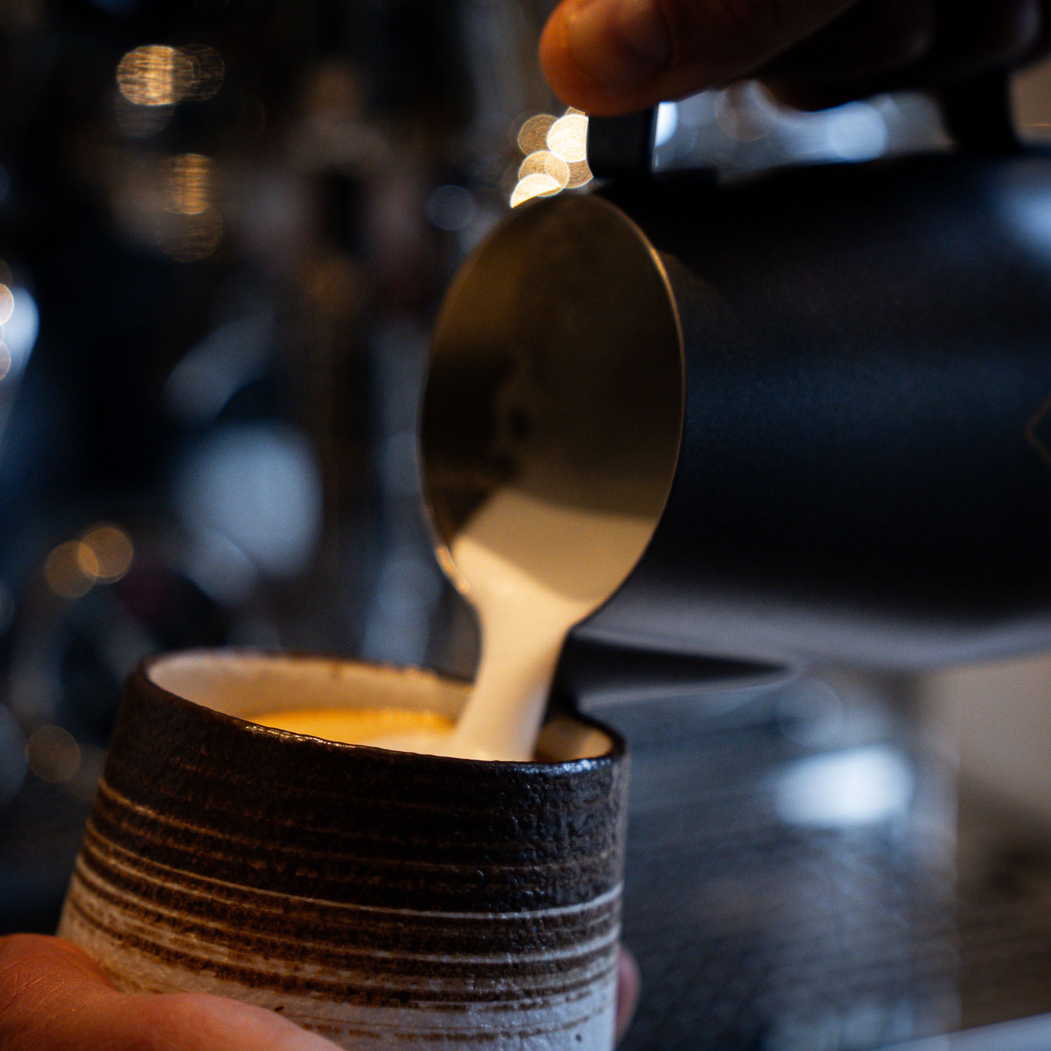 Americano of cappuccino mok - 130ml - Wit/bruin
